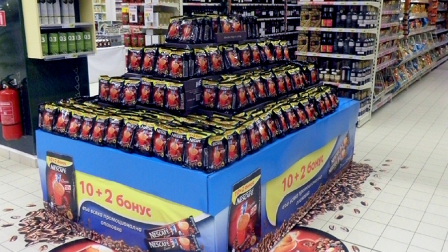 Nescafe 3 in 1 pallet display